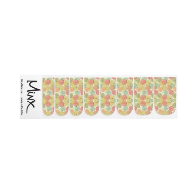 Fall Leaves Minx Nail Art (Left Hand)