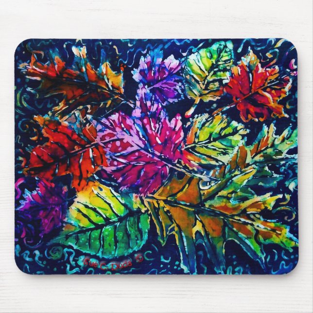 FALL LEAVES MOUSE PAD (Front)
