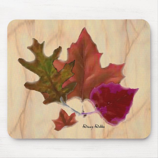 Fall leaves Mousepad (Front)