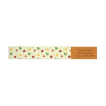 Fall Leaves: Multi-colored Return Address Labels
