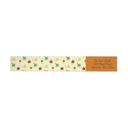 Fall Leaves: Multi-colored Return Address Labels