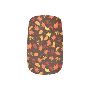 Fall Leaves Nail Art