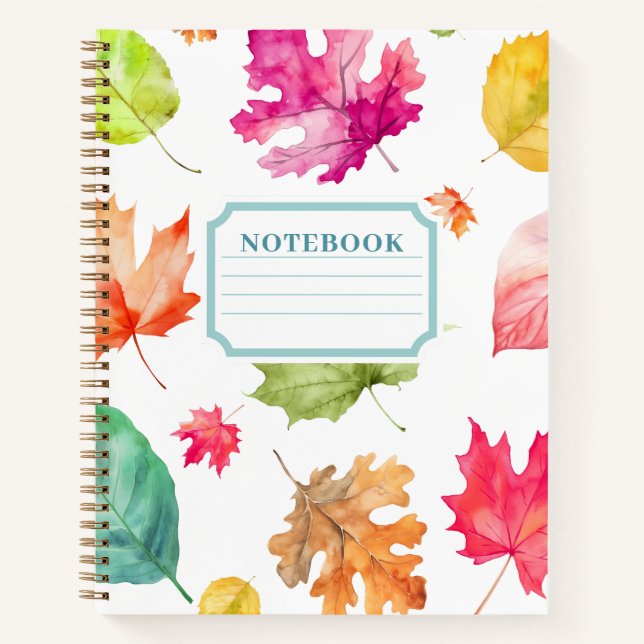 Fall Leaves Notebook (Front)