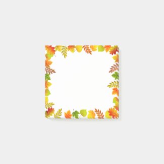 Fall Leaves on White
