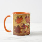 Fall Leaves (Orange) Mug (Left)