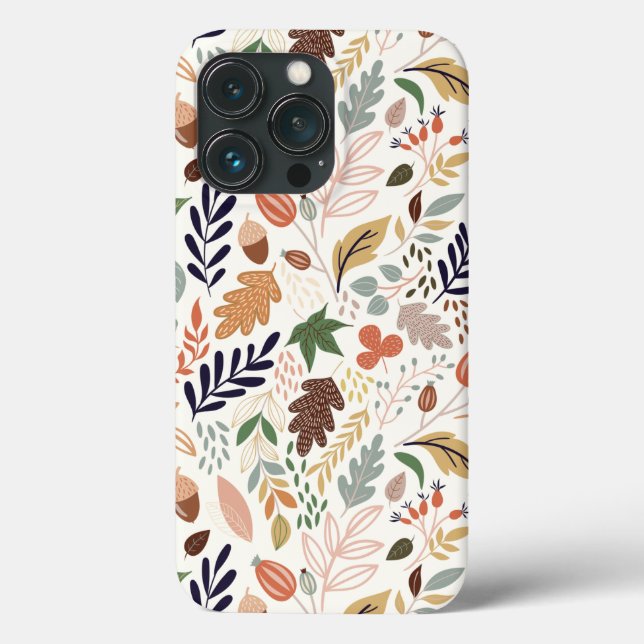 Fall Leaves Pattern Case-Mate iPhone Case (Back)