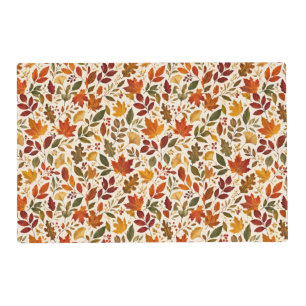 Fall Leaves Pattern Placemat