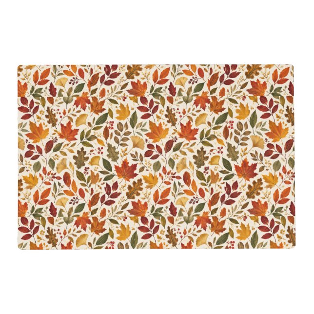 Fall Leaves Pattern Placemat (Front)