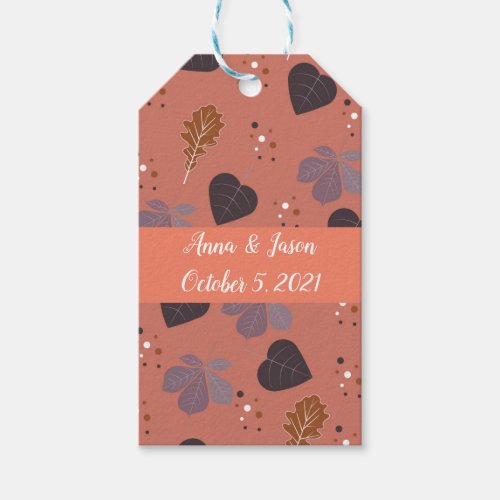Fall Leaves Personalized Gift Tags