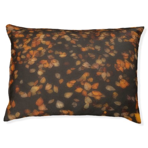 fall leaves pet bed