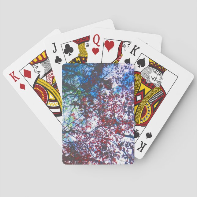 Fall Leaves Poker Cards (Back)