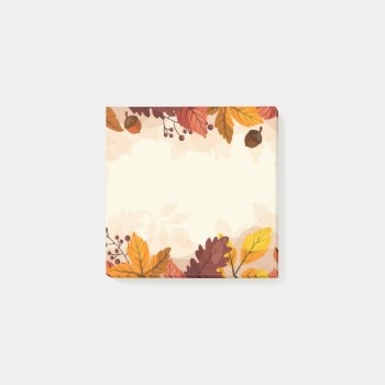Fall Leaves Post Notes by photographybydebbie at Zazzle