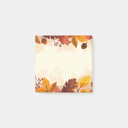 Fall Leaves Post Notes