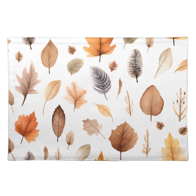 Fall leaves table placemat (Front)