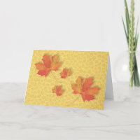 Fall Leaves Thanksgiving Card
