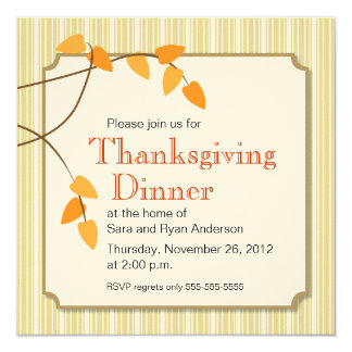 Elegant Thanksgiving Invitations 5