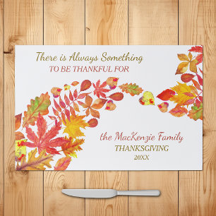 Fall Leaves Thanksgiving Tearaway Paper Placemat