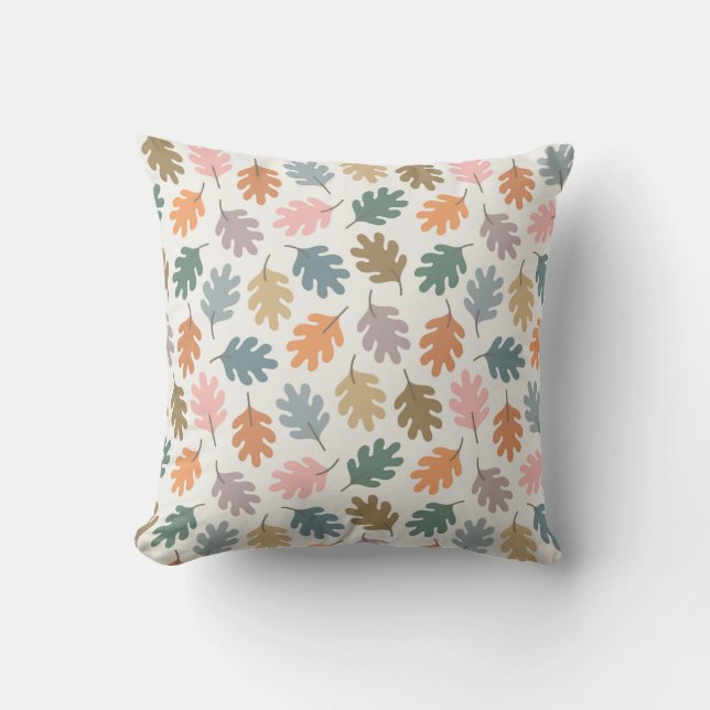 Fall Leaves Throw Pillow (Front)