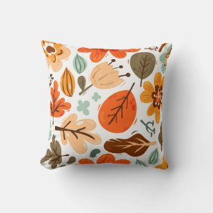 Fall Leaves Throw Pillow