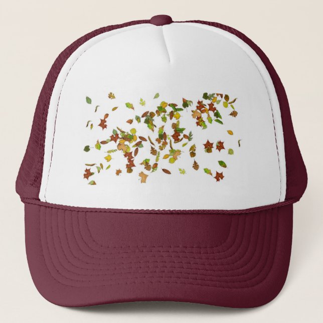 FALL LEAVES TRUCKER HAT (Front)