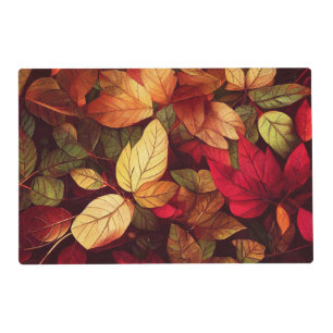 Fall Leaves Vibrant Placemat