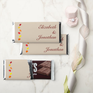 Fall Leaves Wedding Hershey Bar Favors