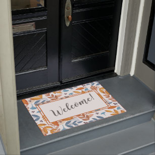 Fall Leaves Welcome Doormat