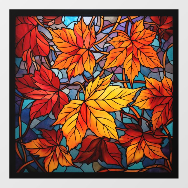 Fall Leaves Window Cling (Sheet)