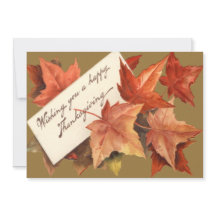 Fall Leaves Wishing You A Happy Thanksgiving