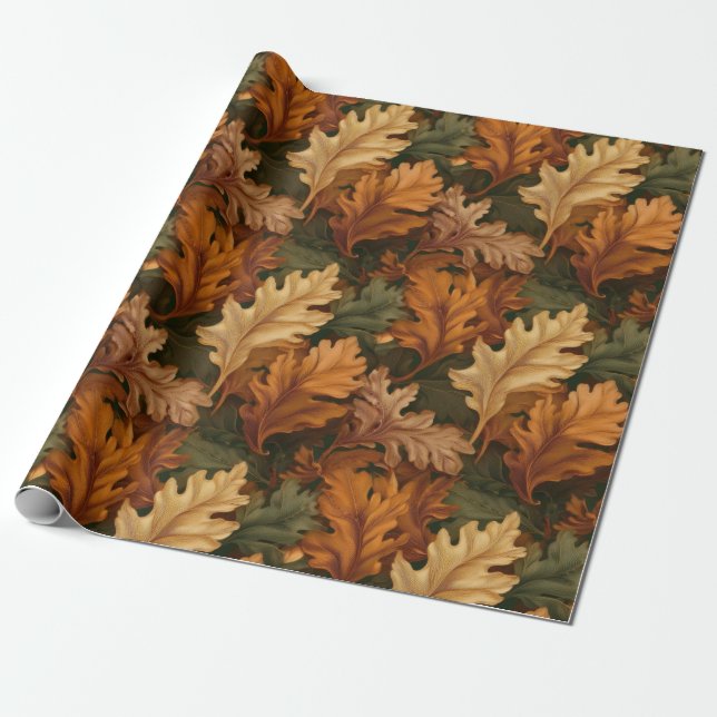 Fall Leaves  Wrapping Paper (Unrolled)