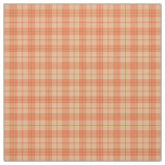 Fall Light Orange Tartan Pattern Fabric