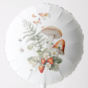 Fall little mushroom baby shower balloon