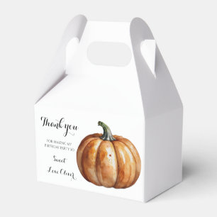 Fall Little Pumpkin Autmn Baby Shower Favor Boxes