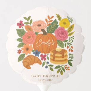 Fall Little Pumpkin Baby Shower Brunch Balloon