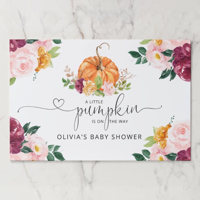 Fall little pumpkin paper pad (Front)