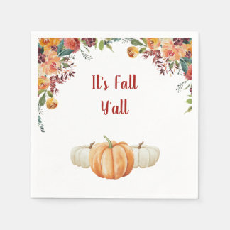 Fall Little Pumpkin RSVP Response Card Napkins