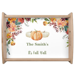 Fall Little Pumpkin  RSVP Response Card Serving Tray