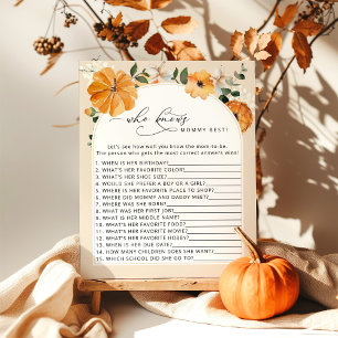 Fall little pumpkin Who knows mommy best game
