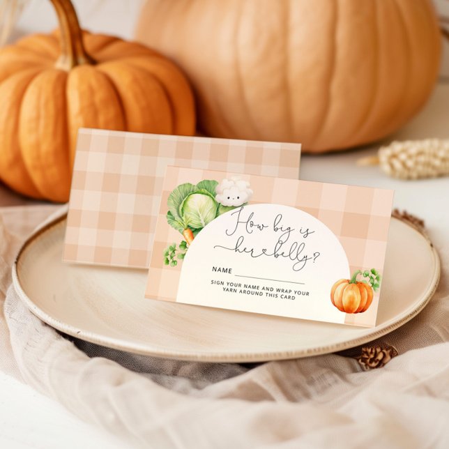 Fall Locally grown How big is mommys belly Enclosure Card (Creator Uploaded)