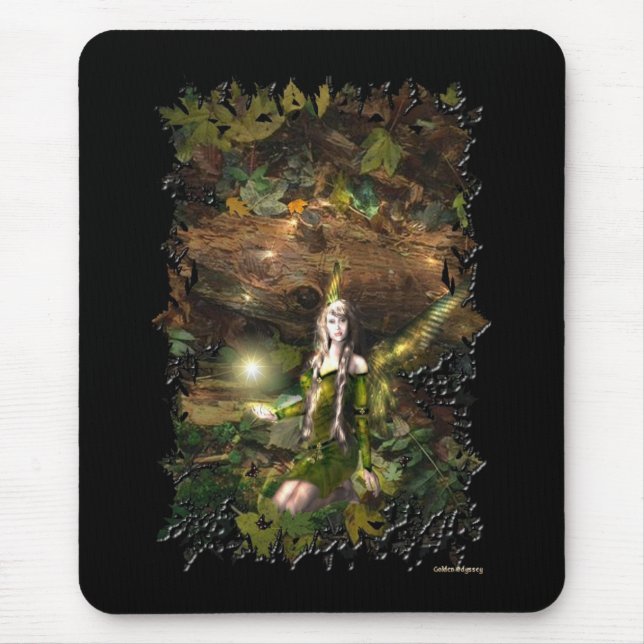 Fall Magic Fairy full Mouse Pad (Front)