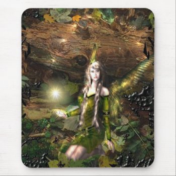 Fall Magic Fairy Mouse Pad by MoonArtandDesigns at Zazzle