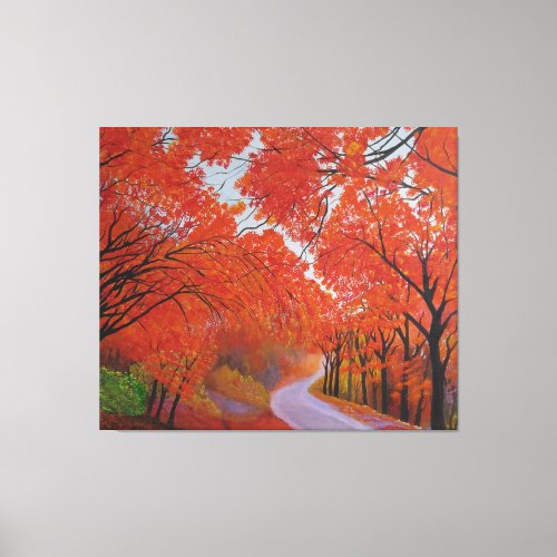 Fall Maple Daejeon Korea Canvas Print