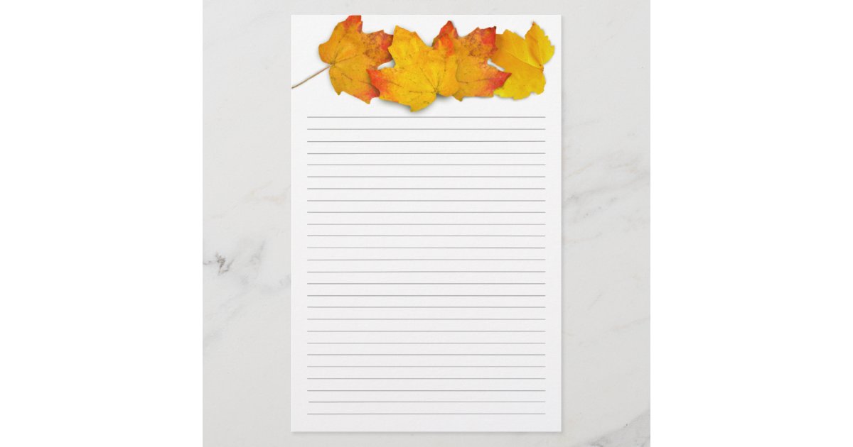 Fall Maple Leaf Border Lined Writing Paper Zazzle fall-maple-leaf-border-lined-writing-paper-zazzle