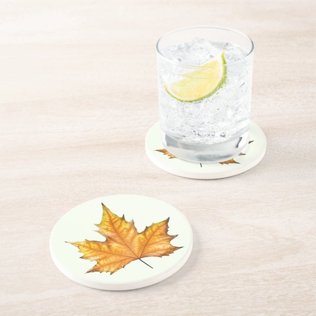 Fall Maple Leaf Coaster