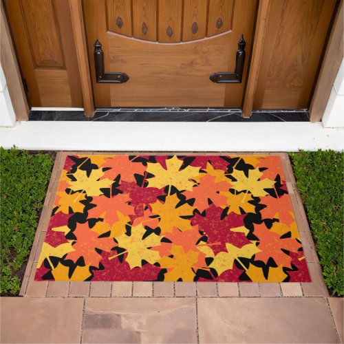 Fall Maple Leaf Pattern Doormat