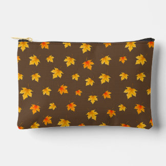 Fall Maple Leaves Accessory Pouch