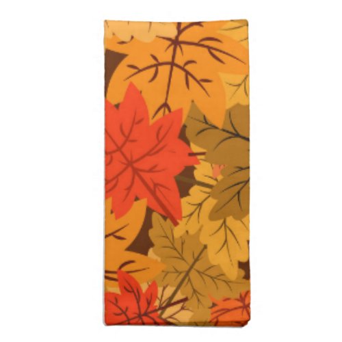 Fall Maple Leaves Cloth Napkin