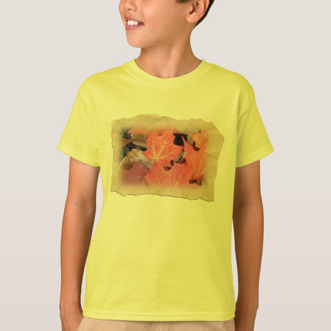 Fall Maple Leaves Coordinating Items T-Shirt (Front)