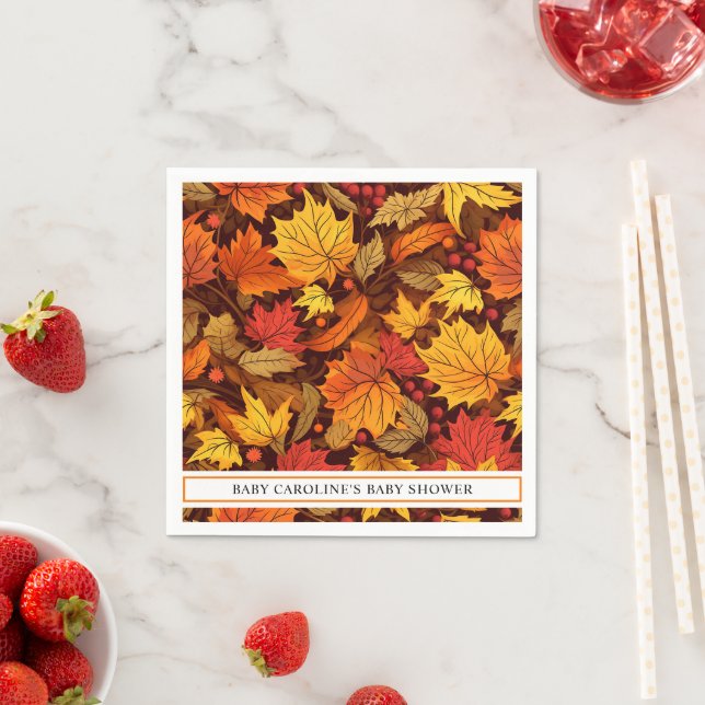 Fall Maple Leaves  Napkins (Insitu)