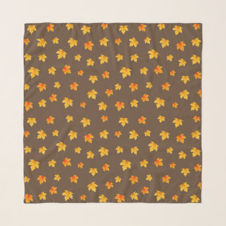Fall Maple Leaves Scarf
